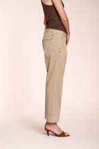New York Carrot pantalone chino donna in raso stretch carrot fit ①