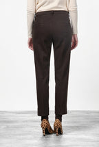 New York Carrot pantalone chino donna in raso carrot fit ①
