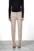 New York Carrot Chinohose für Damen aus Satin mit carrot fit ①
