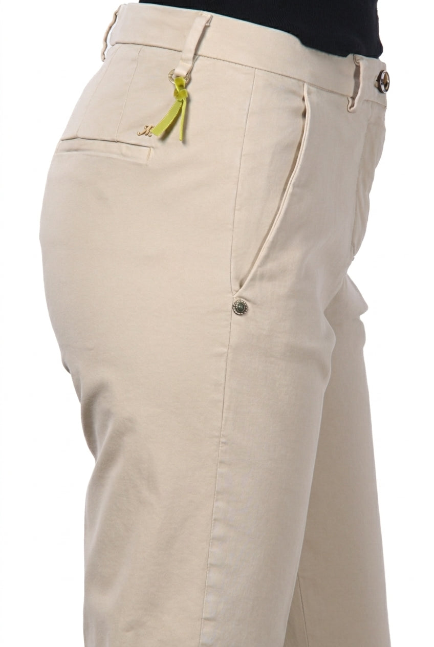 New York Carrot Chinohose für Damen aus Satin mit carrot fit ①