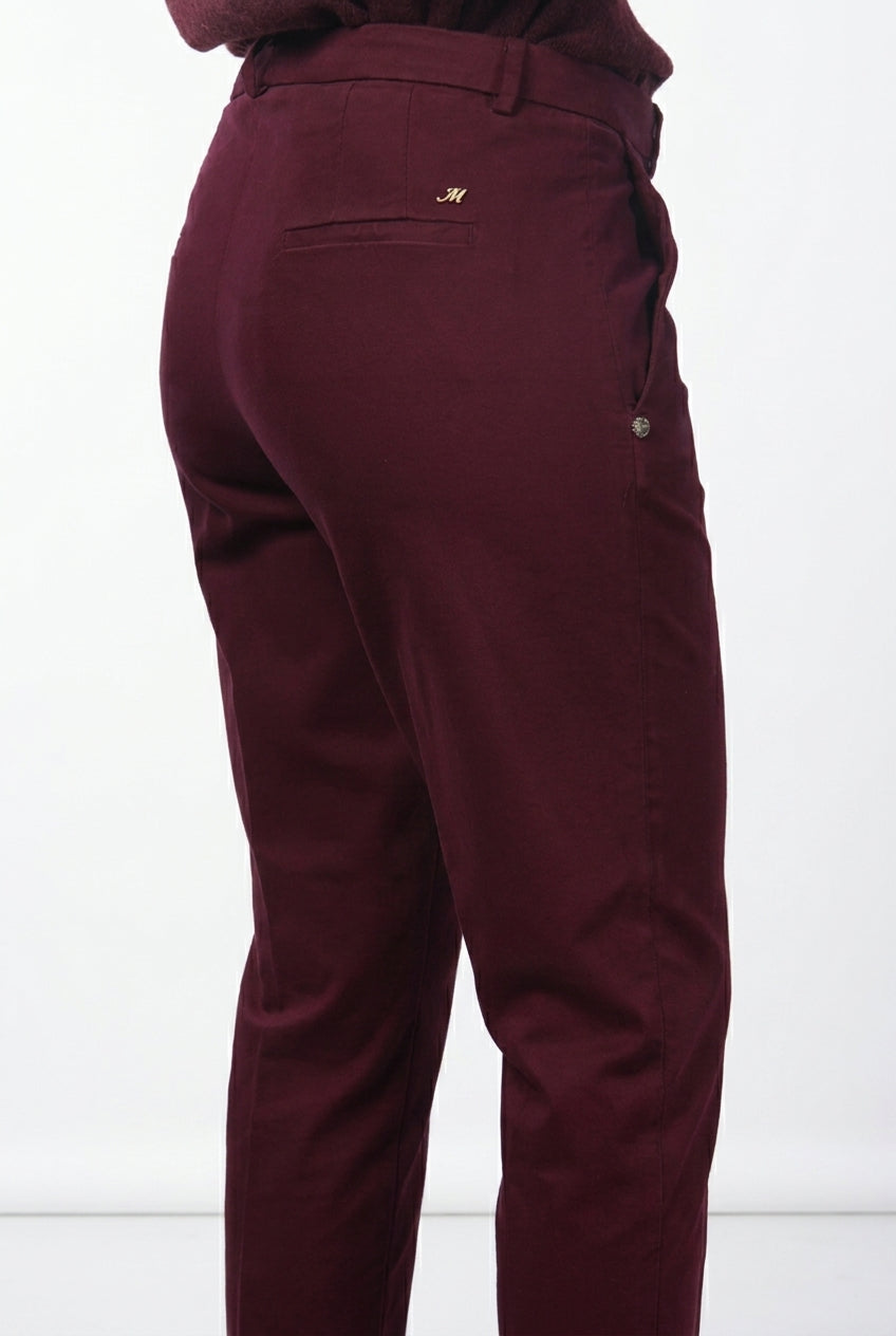 New York Carrot pantalone chino donna in raso carrot fit ①