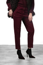 New York Carrot pantalone chino donna in raso carrot fit ①