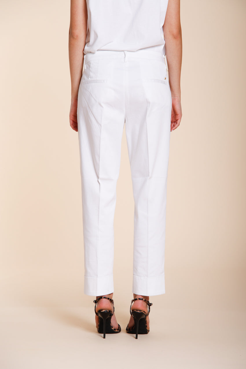 New York Carrot pantalone chino donna in raso stretch carrot fit ①