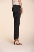 New York Carrot pantalone chino donna in raso stretch carrot fit ①