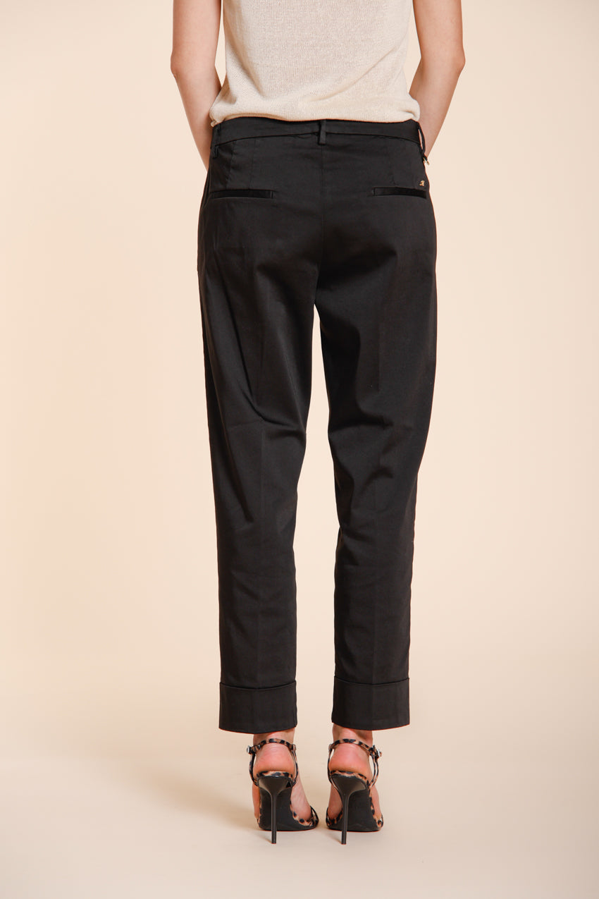 New York Carrot pantalone chino donna in raso stretch carrot fit ①