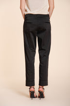 New York Carrot pantalone chino donna in raso stretch carrot fit ①