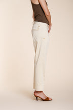 New York Carrot pantalone chino donna in raso stretch carrot fit ①