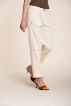 New York Carrot pantalone chino donna in raso stretch carrot fit ①