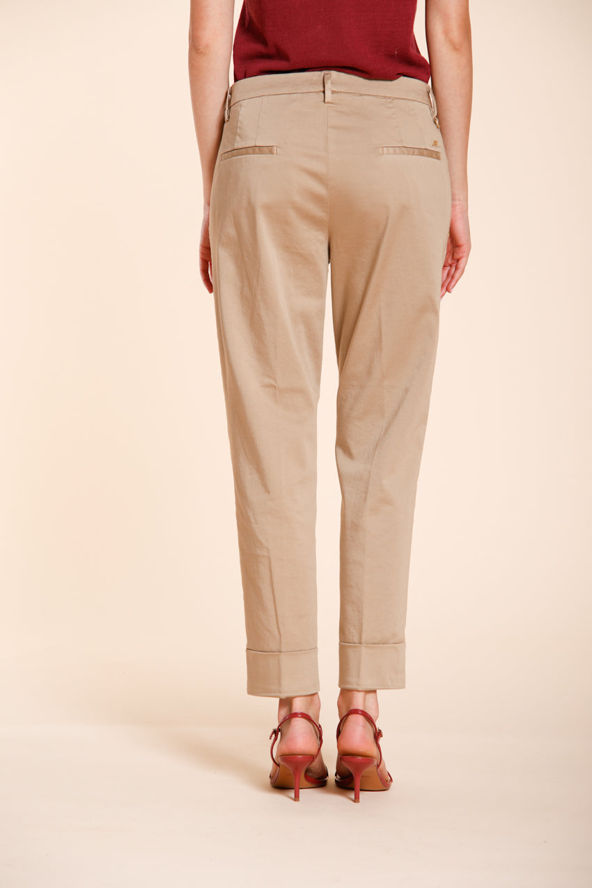 New York Carrot Damen Chino Hose aus Stretch-Satin carrot fit ①