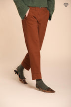 Foto 3 New York Carrot pantalone chino donna in cotone lana carrot fit ①