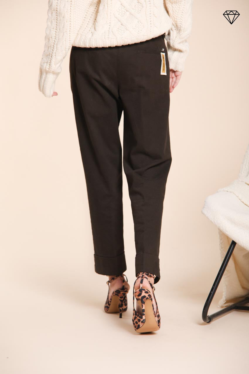 Foto 5 New York Carrot pantalone chino donna in cotone lana carrot fit ①