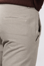 New York Carrot Chinohose für Damen aus Baumwoll- und Wollgabardine mit carrot fit ①
