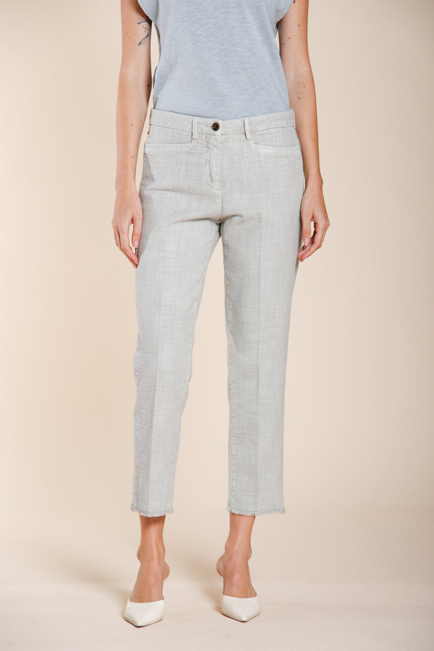 New York Carrot Hose Chino Damen aus Natté carrot fit