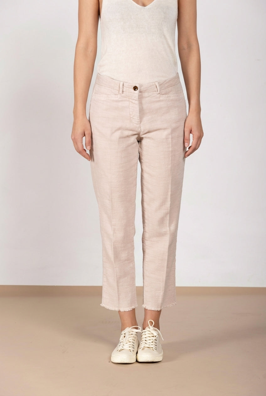 New York Carrot Hose Chino Dame aus Natté carrot fit