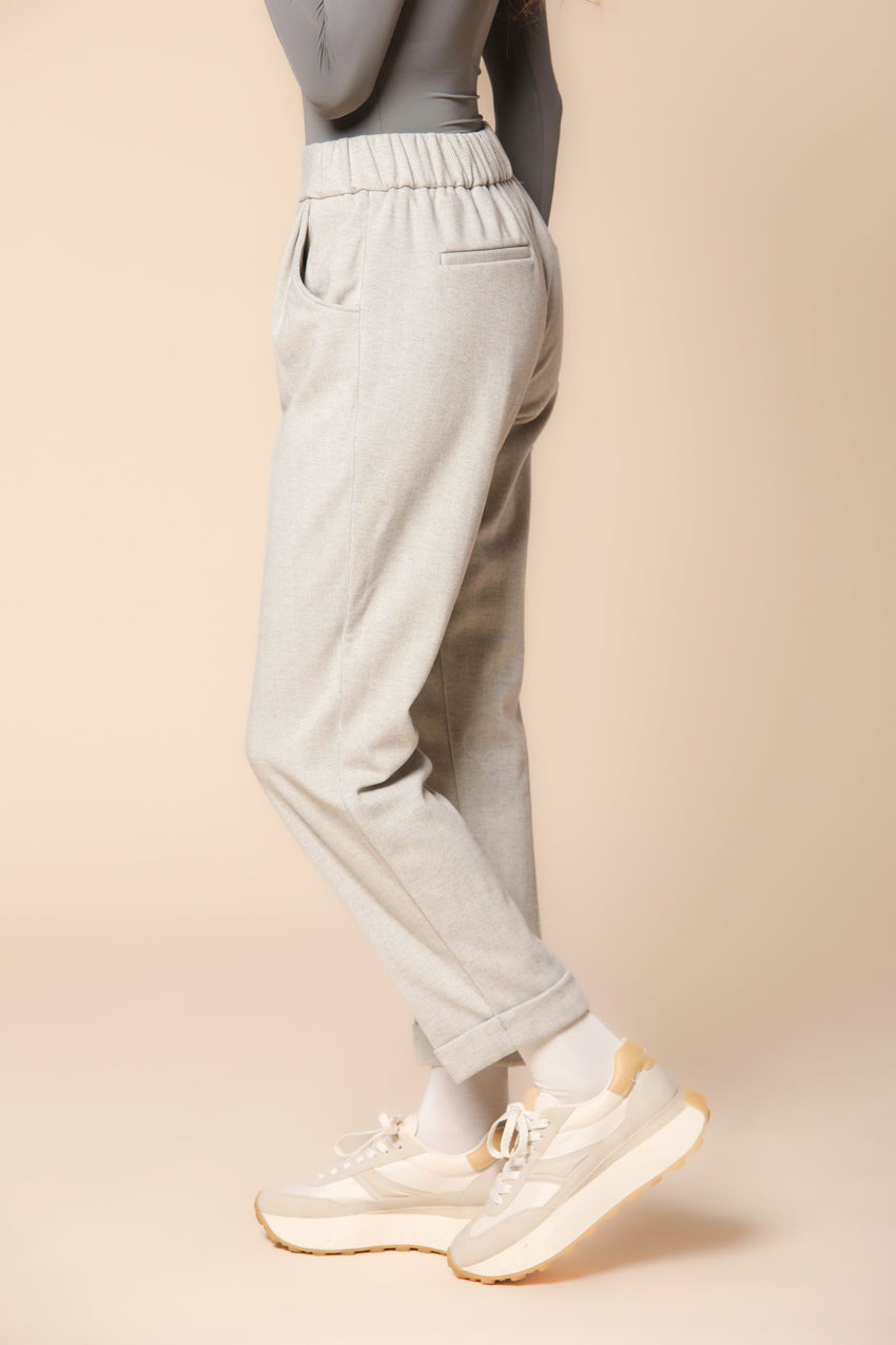 Easy Jogger  Damen Chino-Hose aus Jersey mit Resca-Muster Relaxed Fit