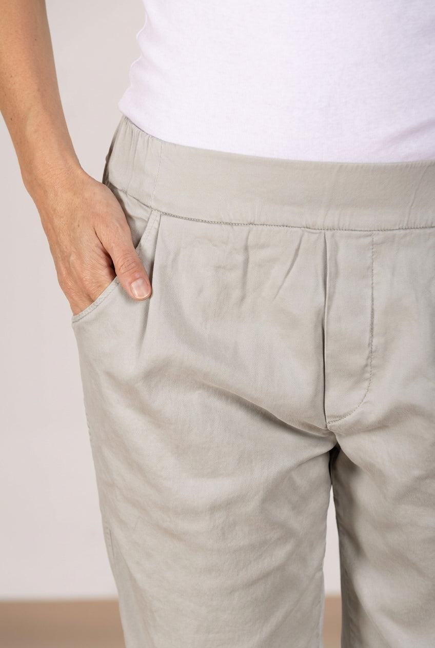 Easy Jogger Hose Chino Damen aus Stretch-Sweatstoff relaxed fit