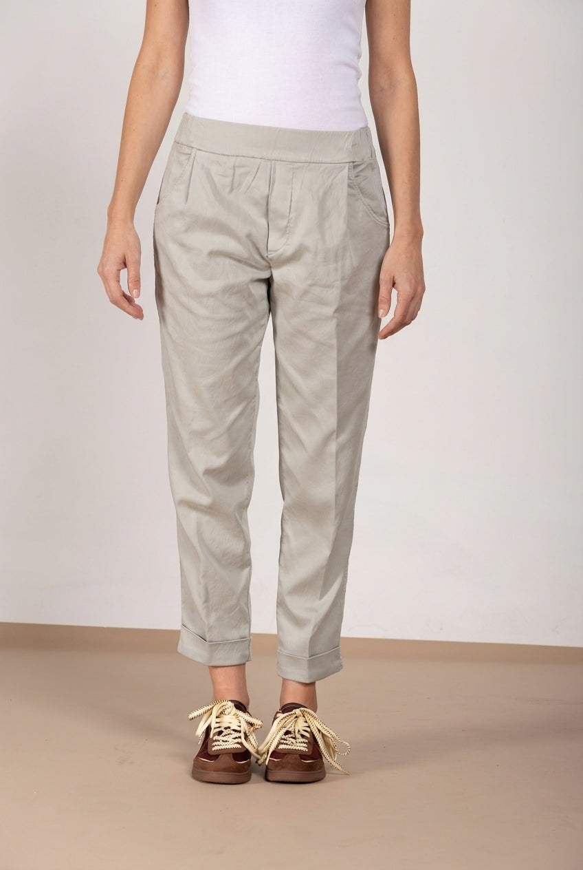 Easy Jogger Hose Chino Damen aus Stretch-Sweatstoff relaxed fit