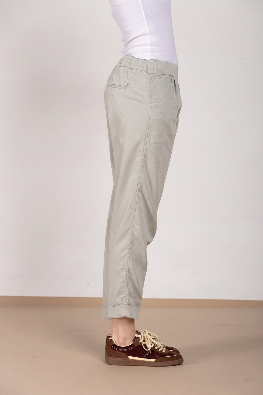 Easy Jogger Hose Chino Damen aus Stretch-Sweatstoff relaxed fit