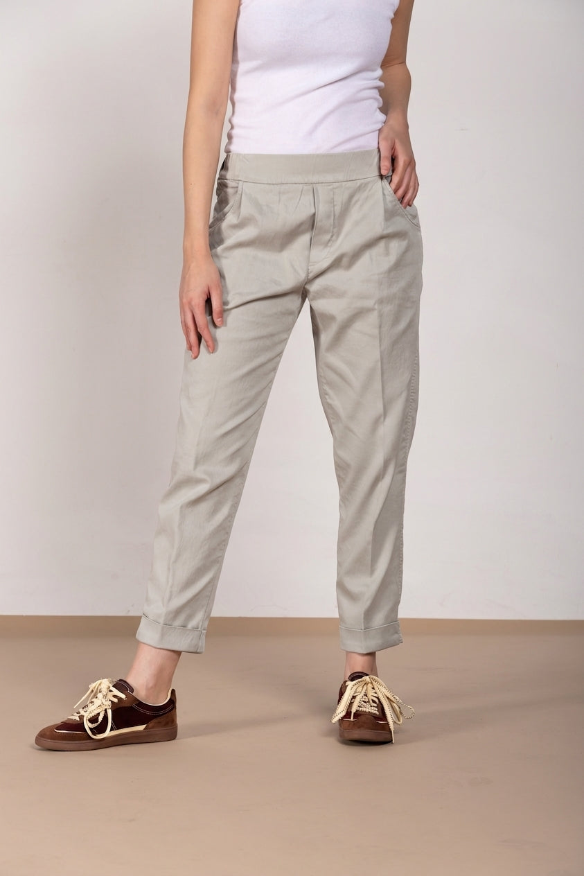 Easy Jogger Hose Chino Damen aus Stretch-Sweatstoff relaxed fit