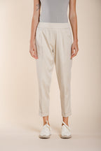 Easy Jogger pantalone chino donna in felpa stretch relaxed fit