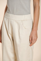 Easy Jogger pantalone chino donna in felpa stretch relaxed fit