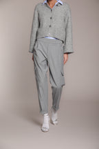 Foto 5 Chile Jogger pantalone cargo donna in lana relaxed fit