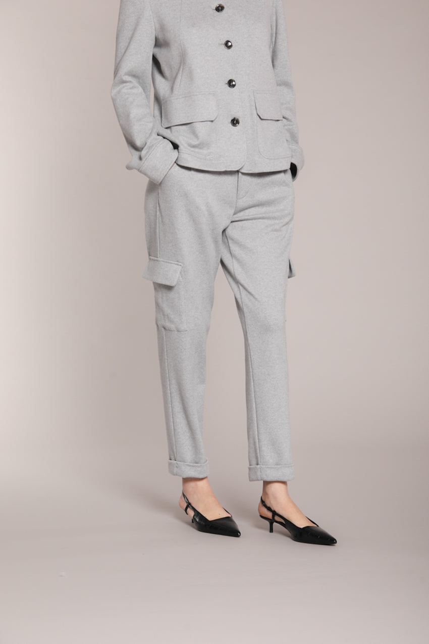 Foto 1 Chile Jogger pantalone cargo donna in jersey relaxed fit