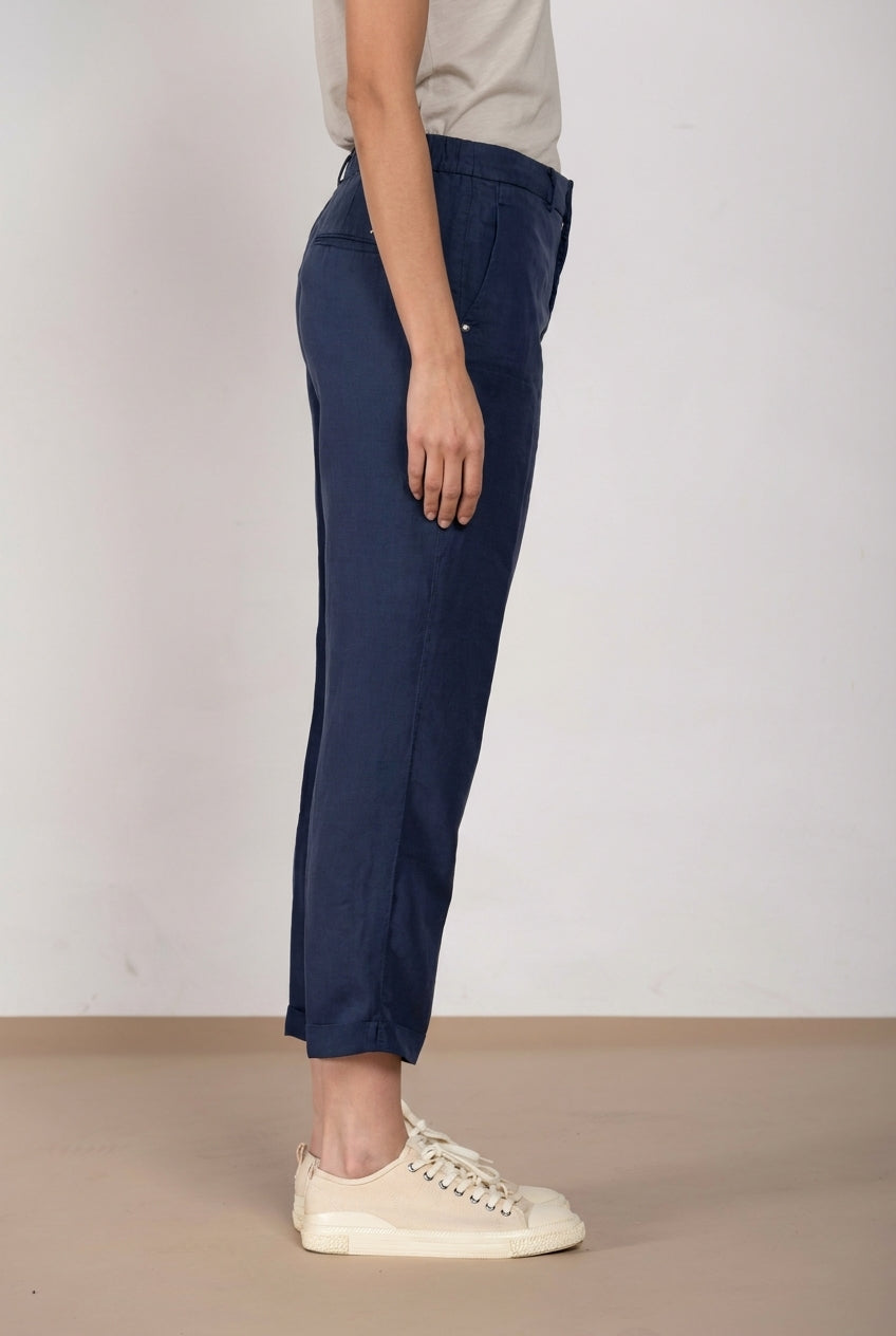 Linda Summer Hose Chino Damen aus Canvas relaxed fit