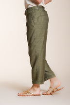 Linda Summer pantalone chino donna in canvas relaxed fit
