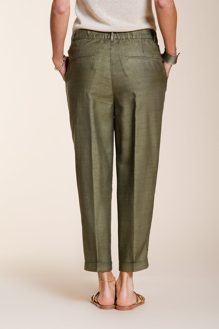 Linda Summer pantalone chino donna in canvas relaxed fit