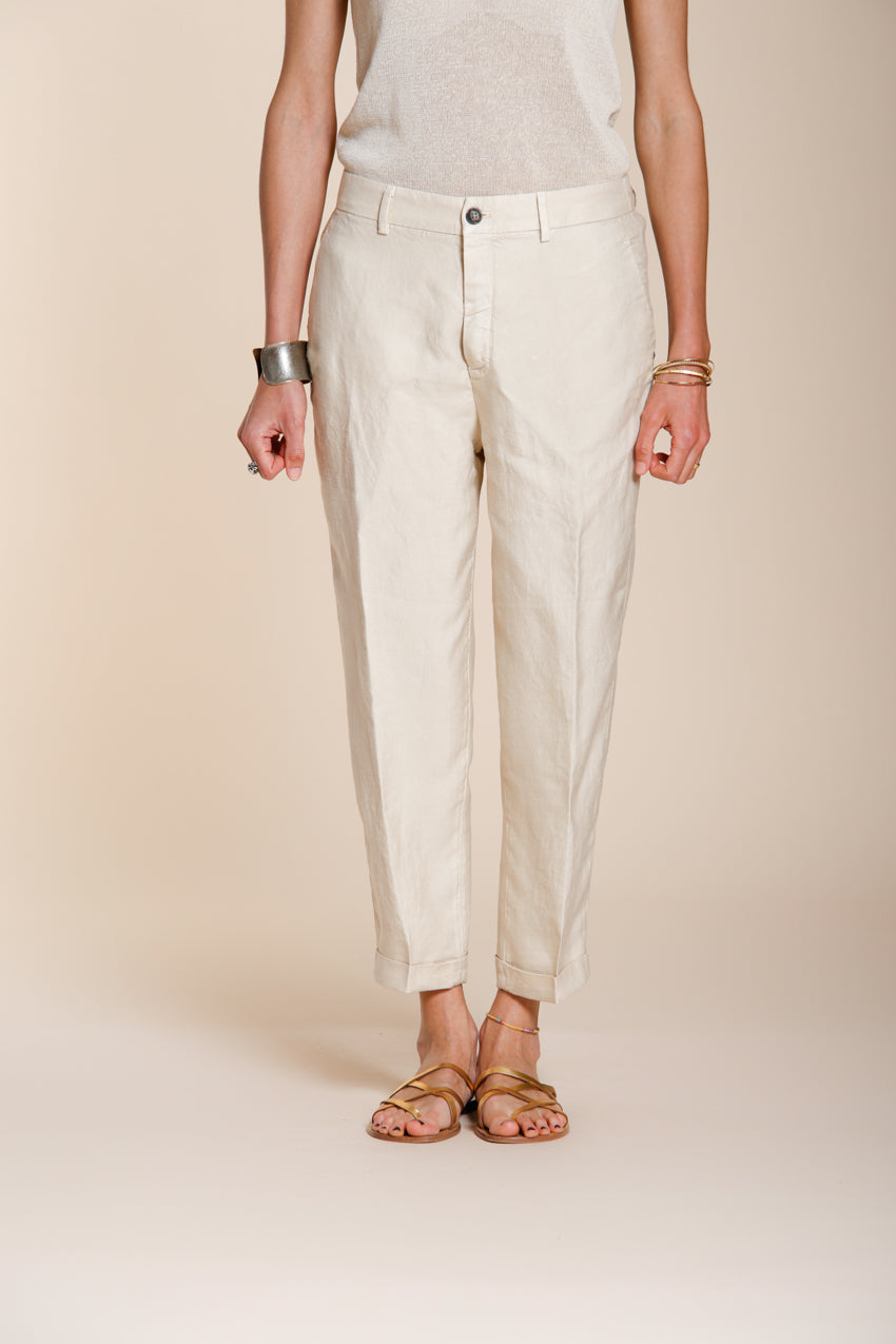 Linda Summer Hose Chino Damen aus Canvas relaxed fit