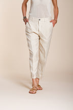 Linda Summer pantalone chino donna in canvas relaxed fit