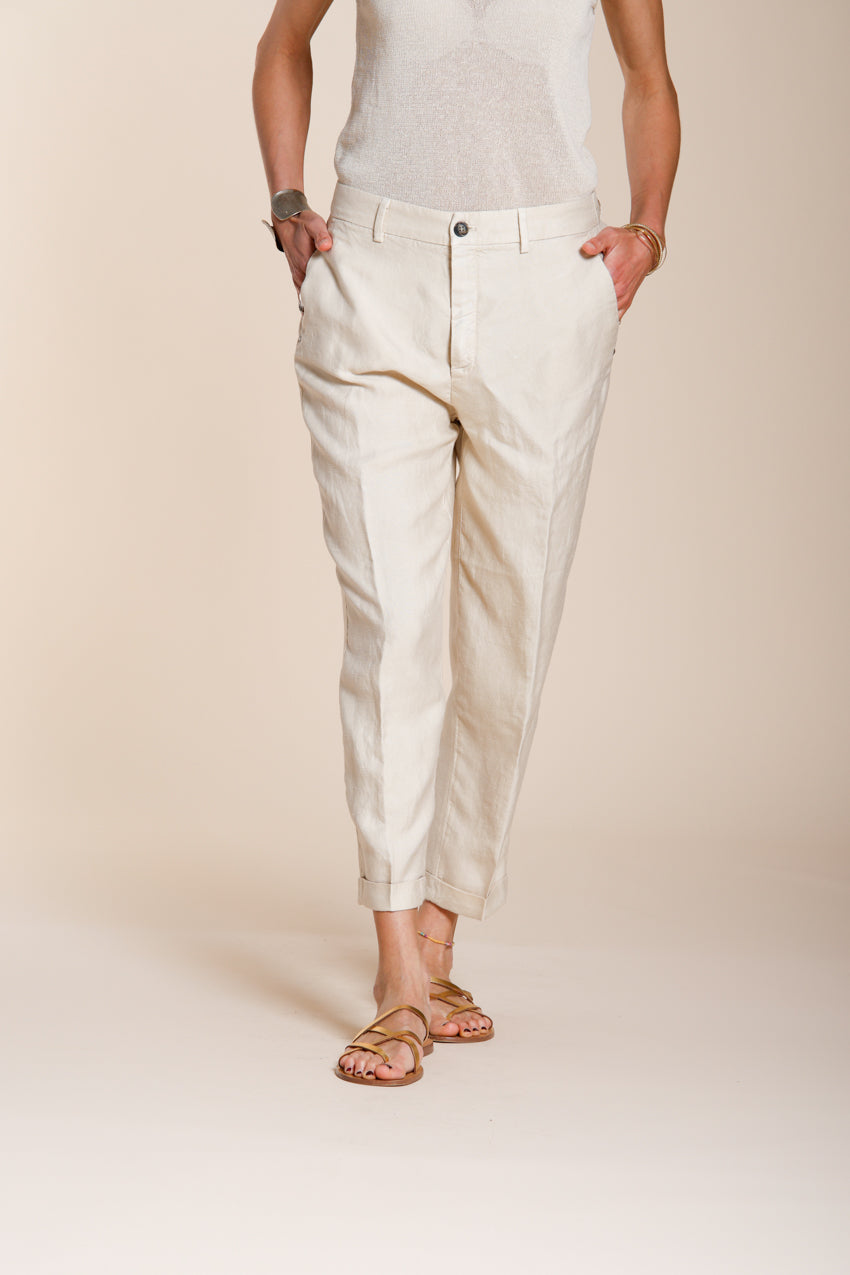 Linda Summer Hose Chino Damen aus Canvas relaxed fit