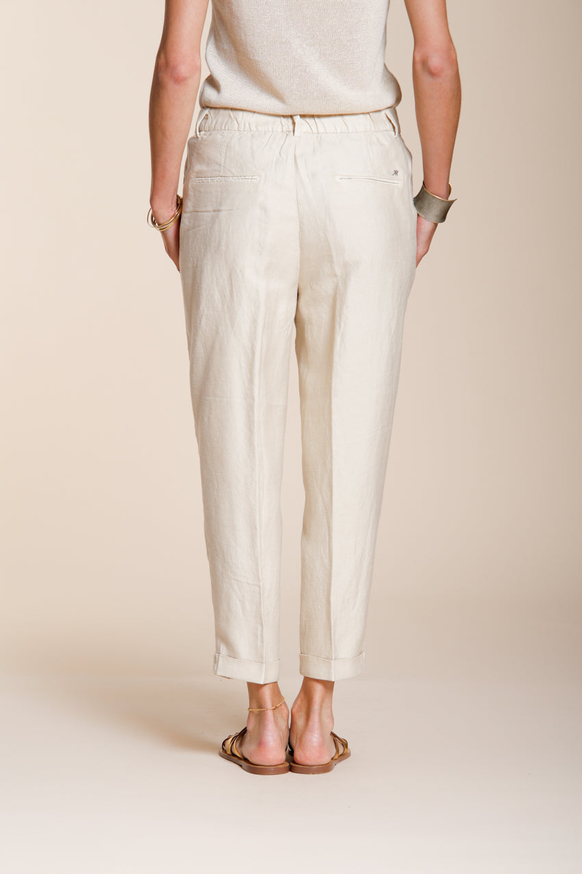 Linda Summer pantalone chino donna in canvas relaxed fit