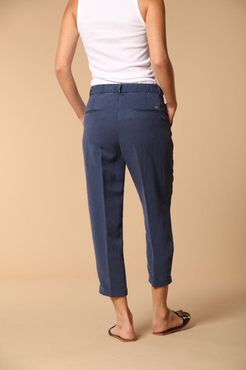 Linda Summer pantalone chino jogger donna in stuoia relaxed fit