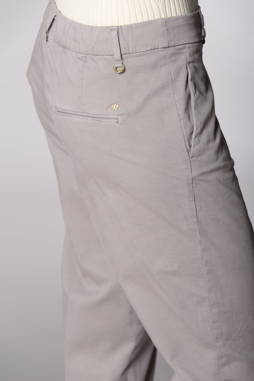 New York Cozy pantalone chino donna in gabardina carrot  fit