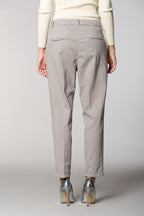 New York Cozy pantalone chino donna in gabardina carrot  fit