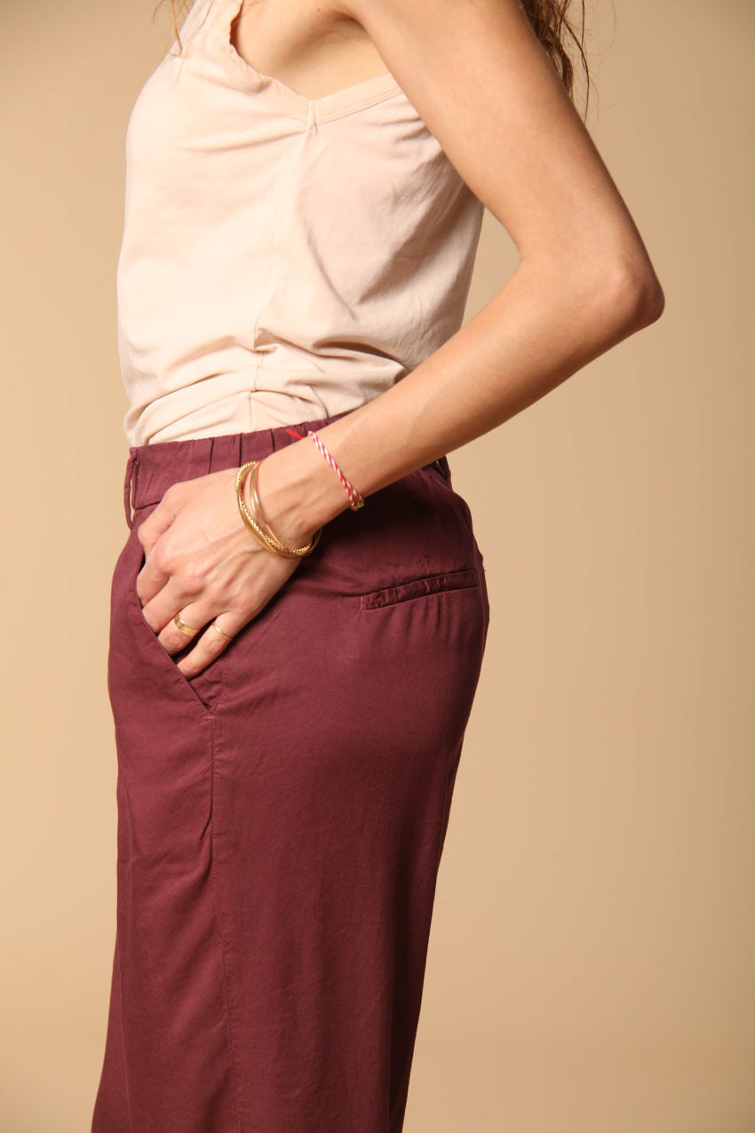 New York Cozy Straight pantalone chino jogger donna in modal straight fit