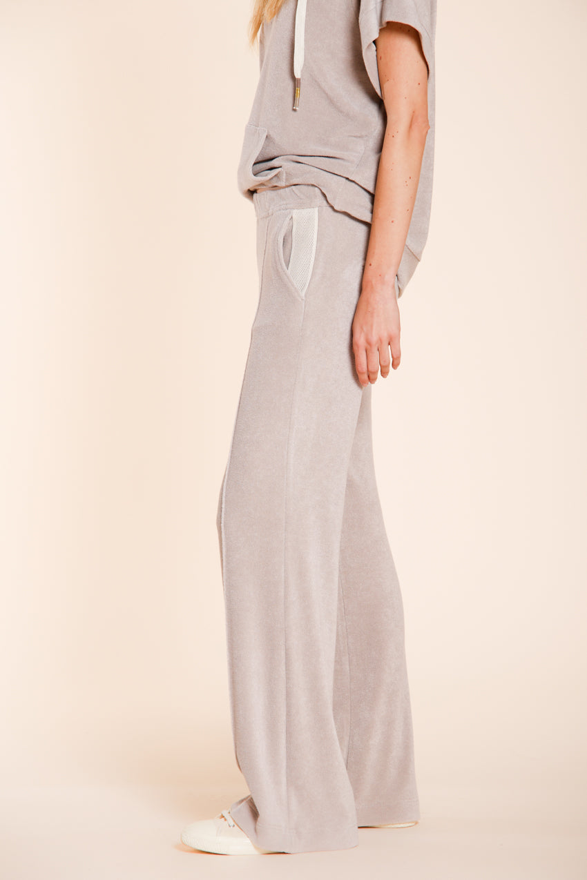 Easy Straight Hose Chino Jogger Damen aus Frottee-Jersey straight fit