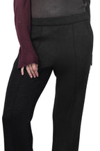 Easy Straight Chinohose für Damen aus Jersey mit Lurex in Strickoptik mit straight fit