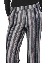 Easy Straight Chinohose für Damen aus Jacquard mit straight fit