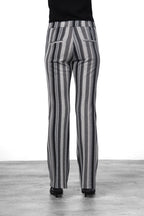 Easy Straight Chinohose für Damen aus Jacquard mit straight fit