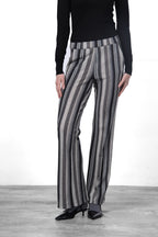 Easy Straight Chinohose für Damen aus Jacquard mit straight fit