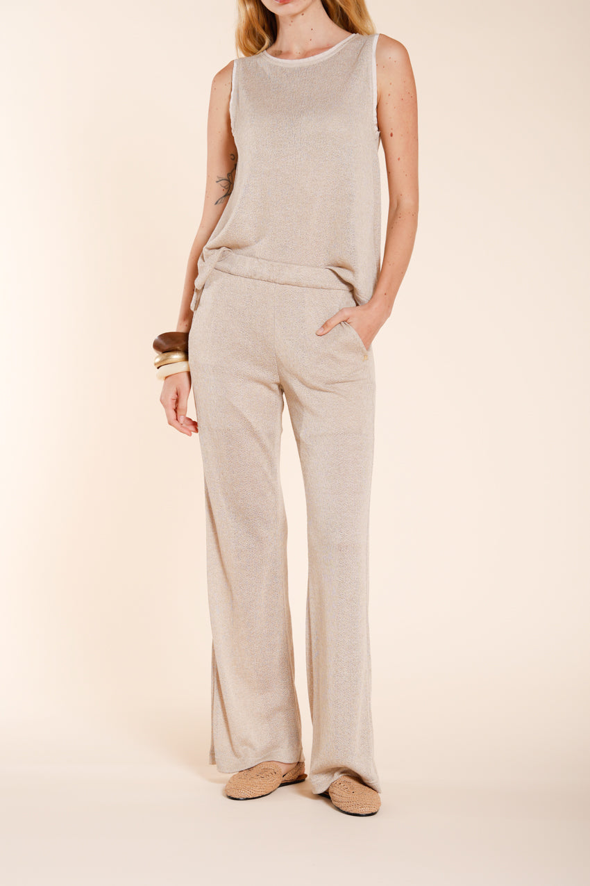 Easy Straight pantalone chino jogger donna in maglina straight fit
