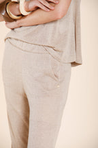 Easy Straight pantalone chino jogger donna in maglina straight fit