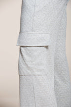 Easy Straight pantalone cargo jogger donna in tricot lurex straight fit