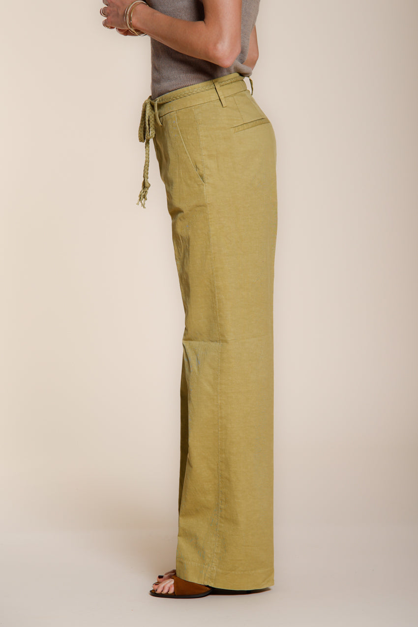 New York Straight Hose Chino Damen aus Baumwoll- und Leinen-Twill straight fit