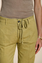 New York Straight Hose Chino Damen aus Baumwoll- und Leinen-Twill straight fit