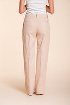 New York Straight Hose Chino Damen aus Twill aus Baumwolle und Leinen straight fit