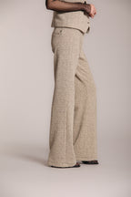 Easy Straight pantalone chino donna in jersey bouclé straight fit